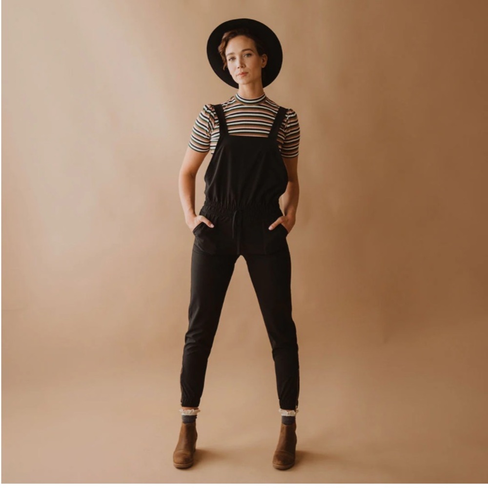 Albion Fit Black Classic Overall Jumpsit